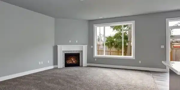 Cozy living room with fireplace